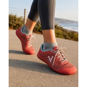 Vivobarefoot Stealth II Barefoot Running Shoes Minimalist Coral‎ Mesh 5
